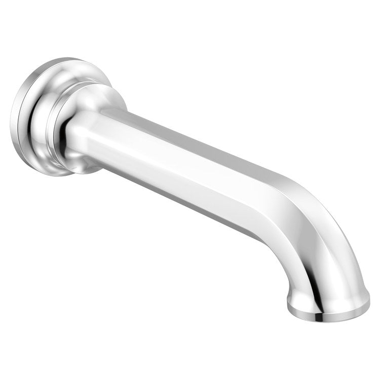 Tub Spout Beauclere Less Diverter Polished Chrome 9 Inch Brass 1/2 Inch NPT - Image 1
