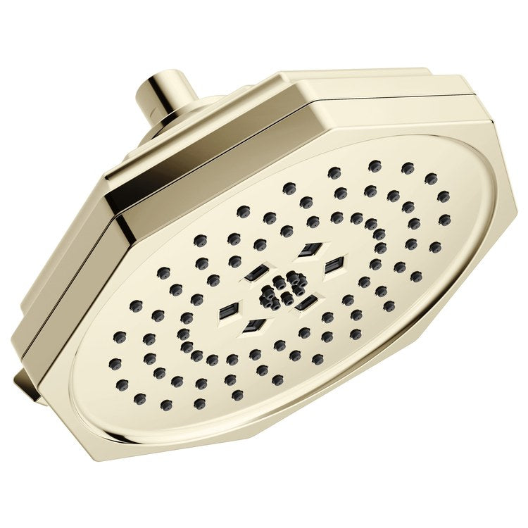 Showerhead Beauclere 4 Functions H2OKinetic Brilliance Polished Nickel 8 Inch 1.75 Gallons per Minute Round Wall Mount - Image 1