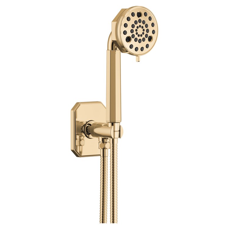 Handshower Beauclere Brilliance Polished Gold 4 Function WaterSense ADA 1.75 Gallons per Minute 3-11/16 Inch
