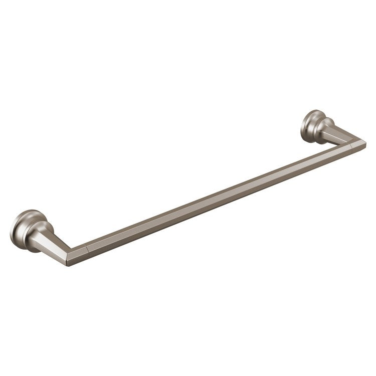 Towel Bar Beauclere 18 Inch Brilliance Luxe Nickel Metal - Image 1