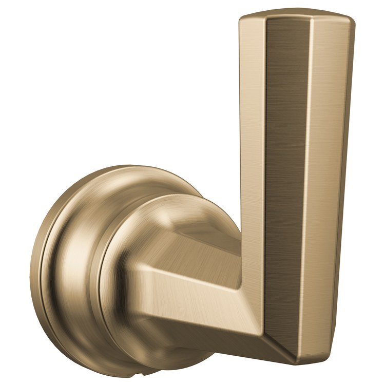 Robe Hook Beauclere Single Brilliance Luxe Gold 3 Inch Wall Mount Metal - Image 1
