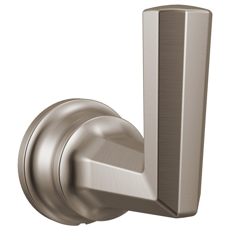 Robe Hook Beauclere Single Brilliance Luxe Nickel 3 Inch Wall Mount Metal