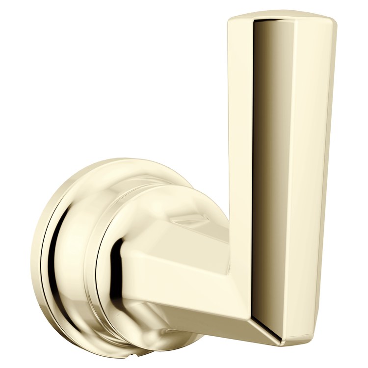 Robe Hook Beauclere Single Brilliance Polished Nickel 3 Inch Wall Mount Metal - Image 1
