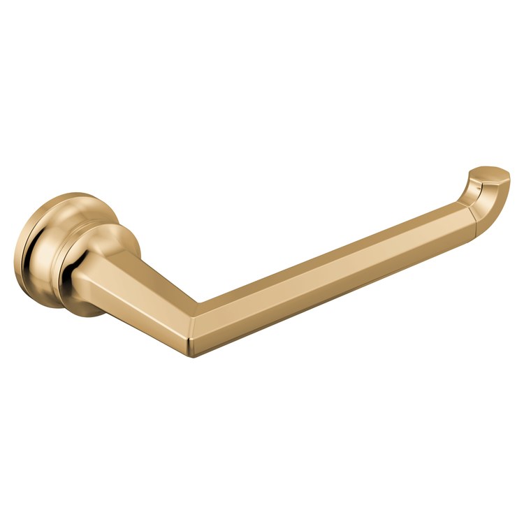 Toilet Paper Holder Beauclere Brilliance Polished Gold 7 Inch 3-5/16 Inch Wall Mount - Image 1