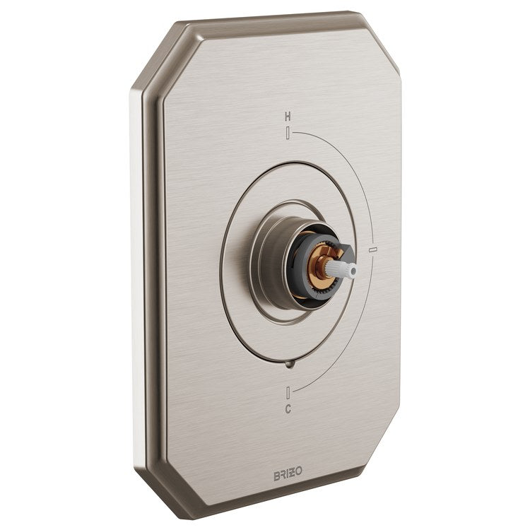 Thermostatic Valve Trim Beauclere Sensori Less Handle Brilliance Luxe Nickel ADA