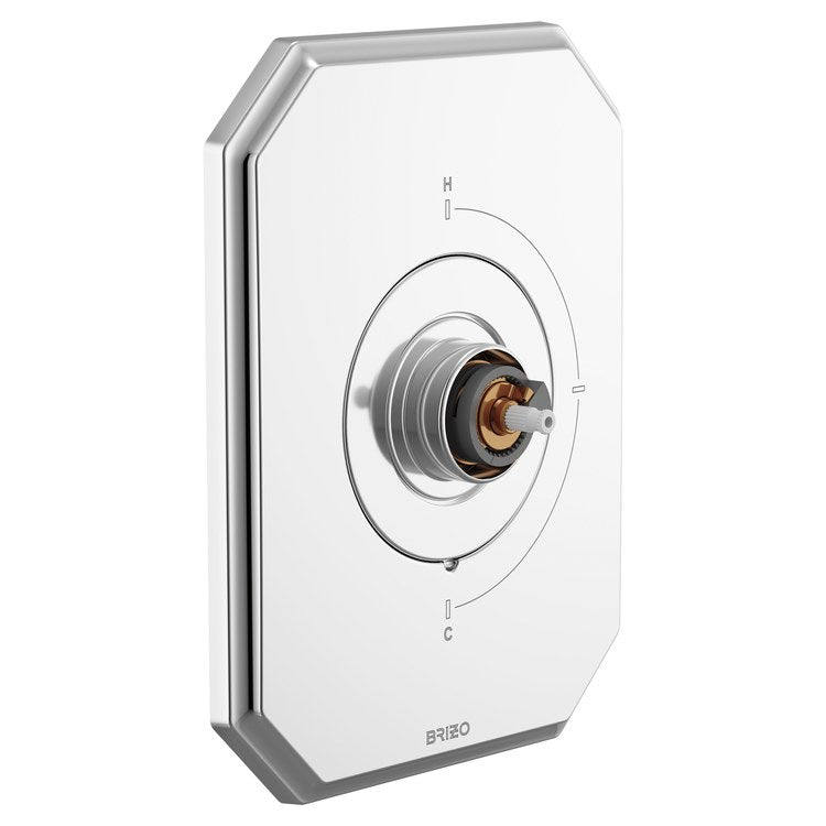 Thermostatic Valve Trim Beauclere Sensori Less Handle Polished Chrome ADA - Image 1
