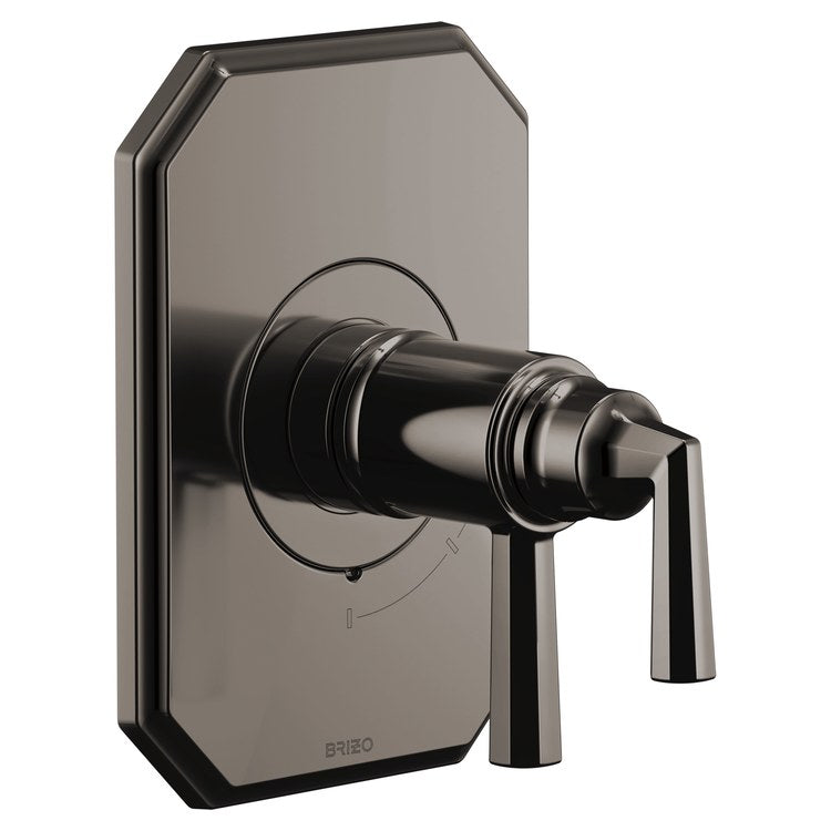 Thermostatic Valve Trim Beauclere TempAssure 2 Lever Brilliance Black Onyx WaterSense ADA - Image 1