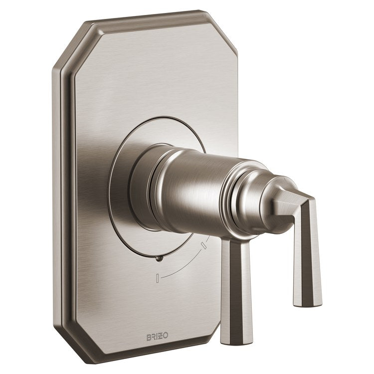 Thermostatic Valve Trim Beauclere TempAssure 2 Lever Brilliance Luxe Nickel WaterSense ADA - Image 1