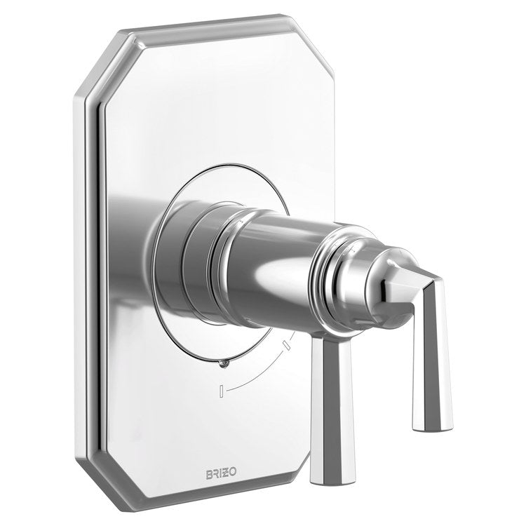 Thermostatic Valve Trim Beauclere TempAssure 2 Lever Polished Chrome WaterSense ADA - Image 1