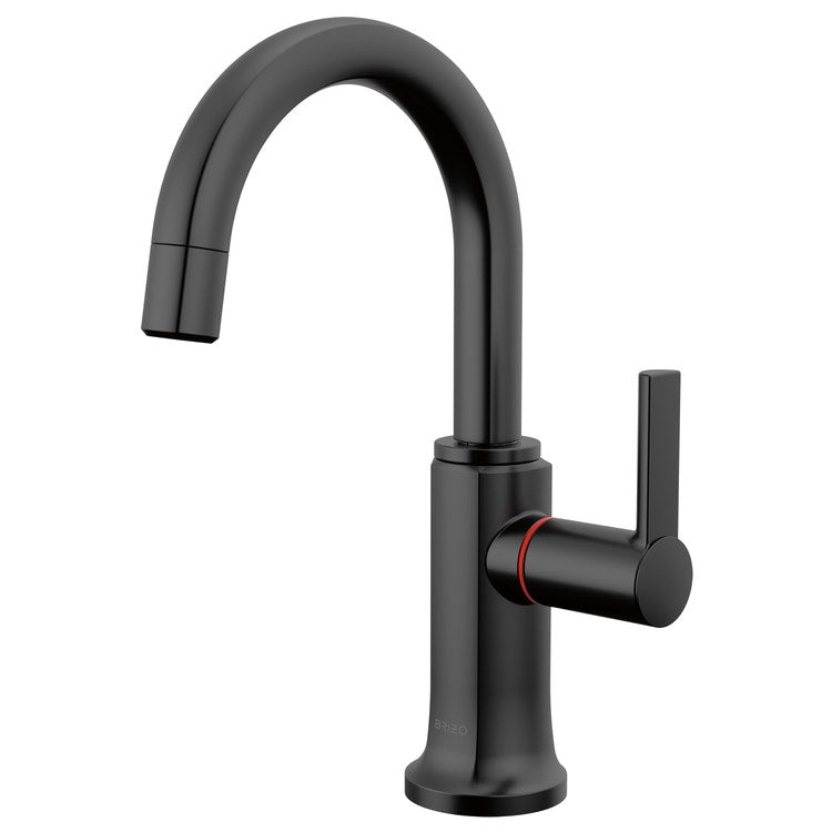 Hot Water Dispenser Kintsu Instant Faucet 1 Lever ADA Arc 360 DEG Swivel Matte Black - Image 1