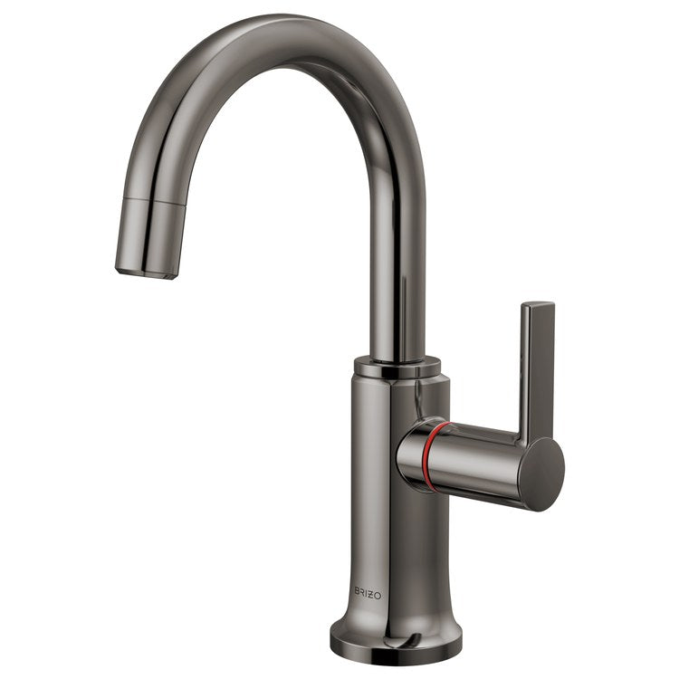 Hot Water Dispenser Kintsu Instant Faucet 1 Lever ADA Arc 360 DEG Swivel Lumicoat Black Onyx - Image 1