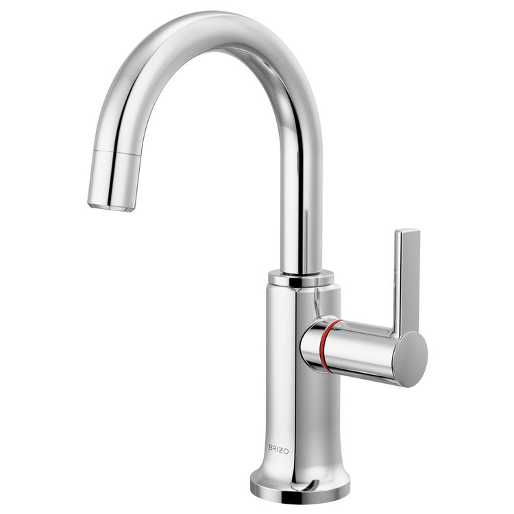 Hot Water Dispenser Kintsu Instant Faucet 1 Lever ADA Arc 360 DEG Swivel Lumicoat Polished Chrome - Image 1