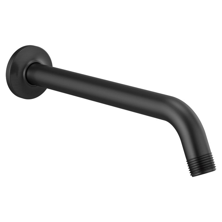 Shower Arm Kintsu with Flange Matte Black 10 Inch 1/2 IN NPT Brass Wall Mount - Image 1