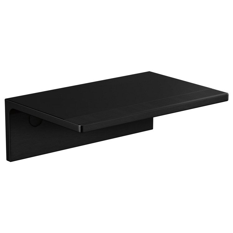 Toilet Paper Holder Kintsu Shelf Matte Black Metal 6 Inch 4 Inch Wall Mount - Image 1