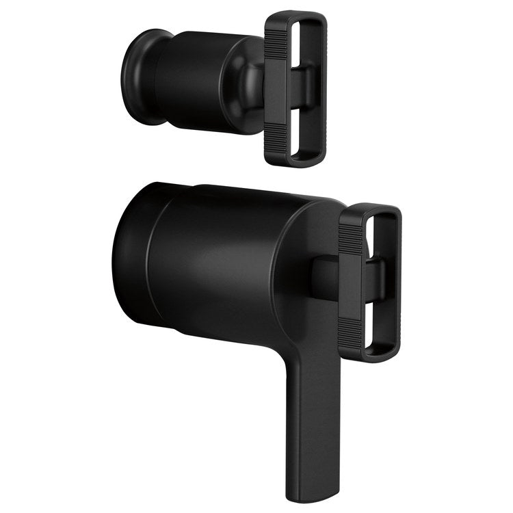 Handle Kit Kintsu 2 Knob Matte Black ADA for TempAssure Thermostatic Valve with Diverter Trim - Image 1