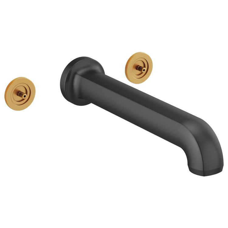 Tub Filler Kintsu 8 Inch Spread Less Handle ADA Matte Black Wall Mount 9.3 Gallons per Minute - Image 1