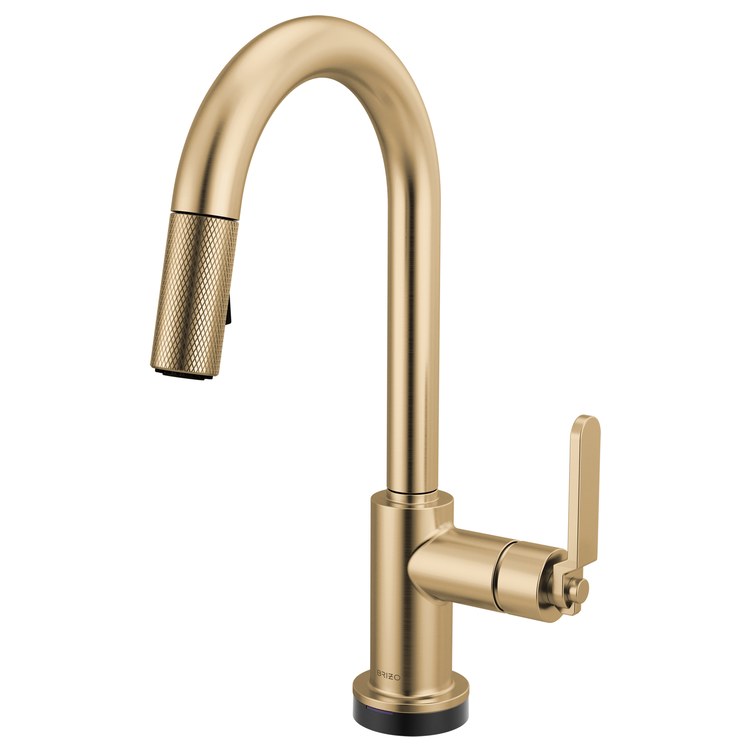 Prep Faucet Litze Smarttouch 1 Industrial Handle ADA Brilliance Luxe Gold Pull Down Dual Function Arc 360 DEG Swivel 1.8 Gallons per Minute - Image 1