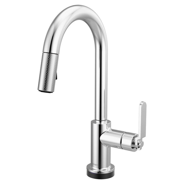 Prep Faucet Litze Smarttouch 1 Industrial Handle ADA Polished Chrome Pull Down Dual Function Arc 360 DEG Swivel 1.8 Gallons per Minute - Image 1