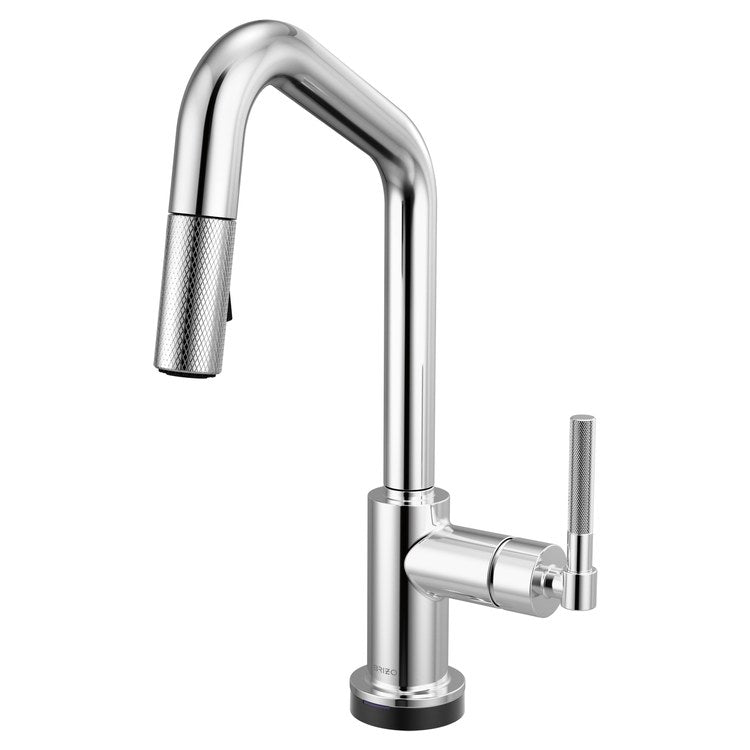 Prep Faucet Litze Smarttouch 1 Knurled Handle ADA Polished Chrome Pull Down Dual Function Angle 360 DEG Swivel 1.8 Gallons per Minute - Image 1
