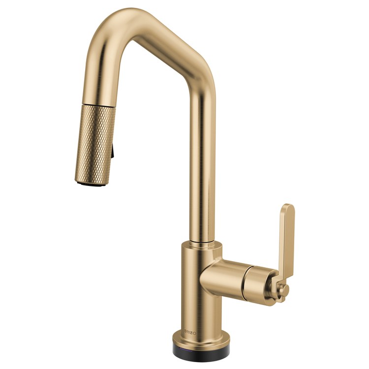 Prep Faucet Litze Smarttouch 1 Industrial Handle ADA Brilliance Luxe Gold Pull Down Dual Function Angle 360 DEG Swivel 1.8 Gallons per Minute - Image 1