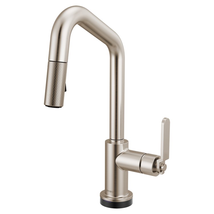 Prep Faucet Litze Smarttouch 1 Industrial Handle ADA Brilliance Stainless Pull Down Dual Function Angle 360 DEG Swivel 1.8 Gallons per Minute - Image 1