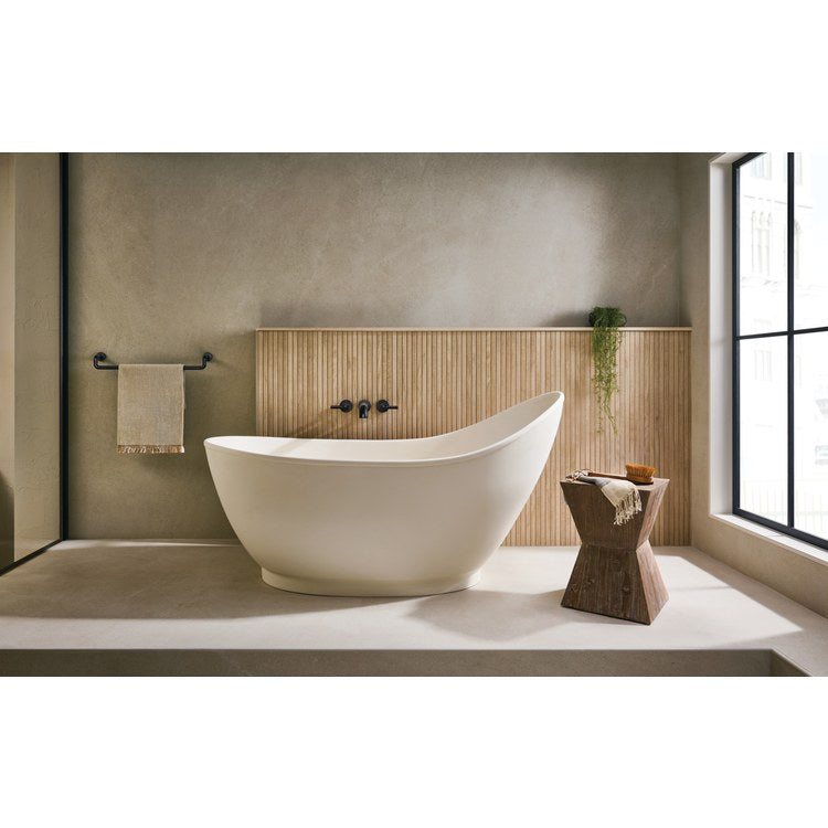 Towel Bar Litze 24 Inch Matte Black Brass - Image 2