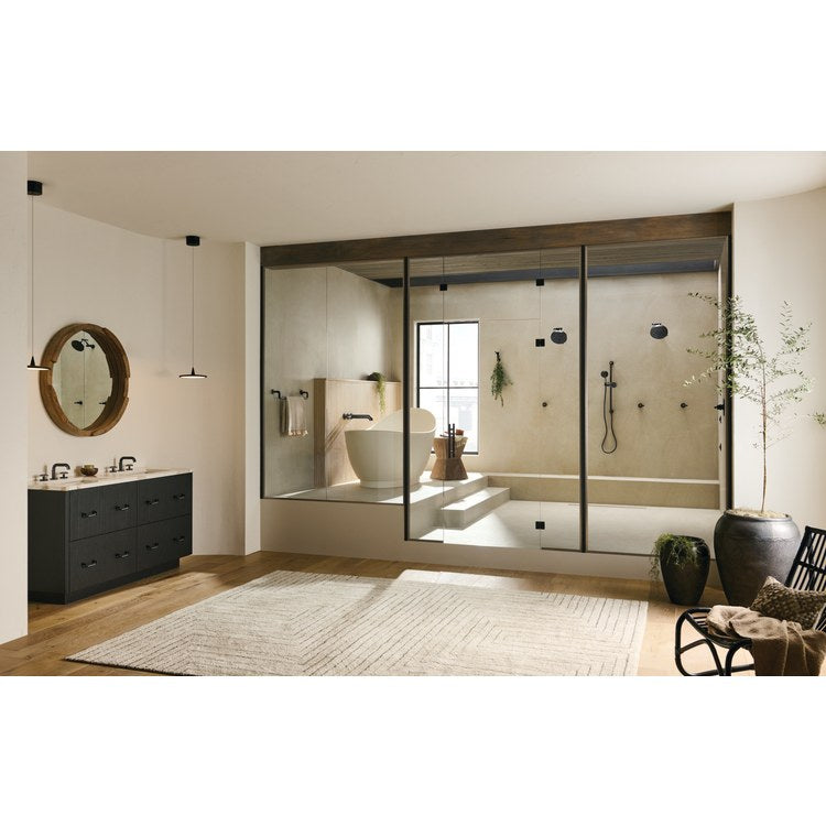 Towel Bar Litze 24 Inch Matte Black Brass - Image 3