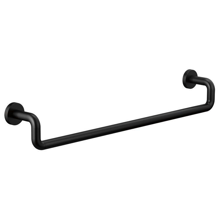 Towel Bar Litze 24 Inch Matte Black Brass - Image 1