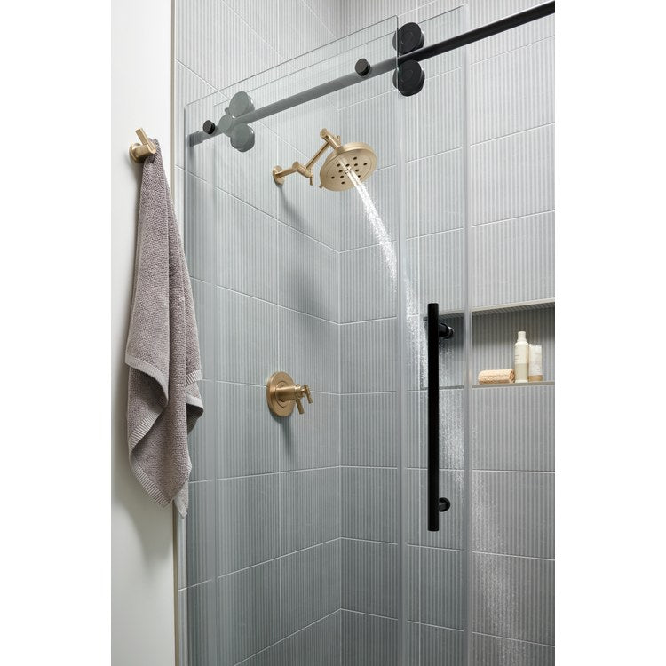 Robe Hook Litze Double Matte Black 2-7/16 Inch Wall Mount Metal - Image 2