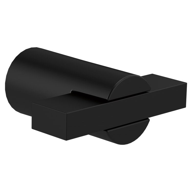 Drawer Pull Litze Matte Black Metal 1-3/4 Inch - Image 1