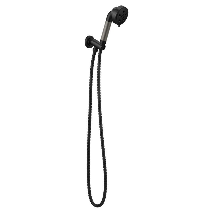 Handshower Set Litze with H2OKinetic Technology Matte Black/Brilliance Luxe Steel 3 Spray WaterSense ADA 1.75 Gallons per Minute - Image 1