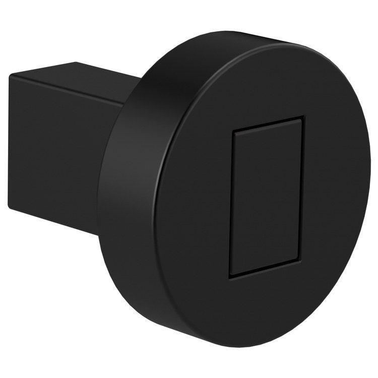 Knob Litze for Drawer Matte Black Metal 1-1/4 Inch 1-3/8 Inch