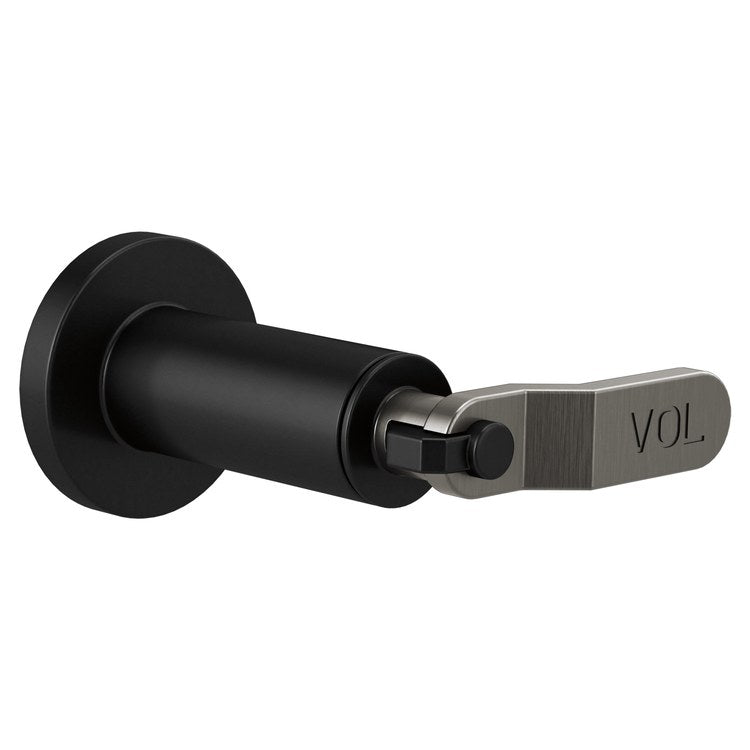 Volume Control Trim Litze Sensori 1 Industrial Lever Matte Black/Luxe Steel ADA - Image 1