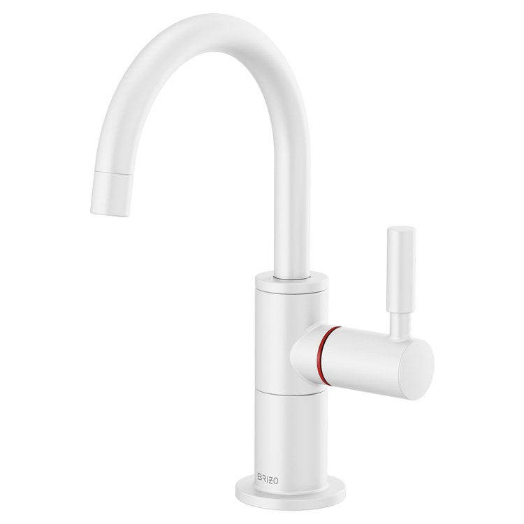 Hot Water Dispenser Jason Wu Instant 1 Lever ADA Arc 360 DEG Swivel Matte White - Image 1