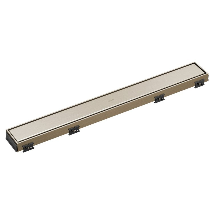 Linear Drain Reversible 24 Inch Brilliance Brushed Nickel Stainless Steel for Shower - Image 1