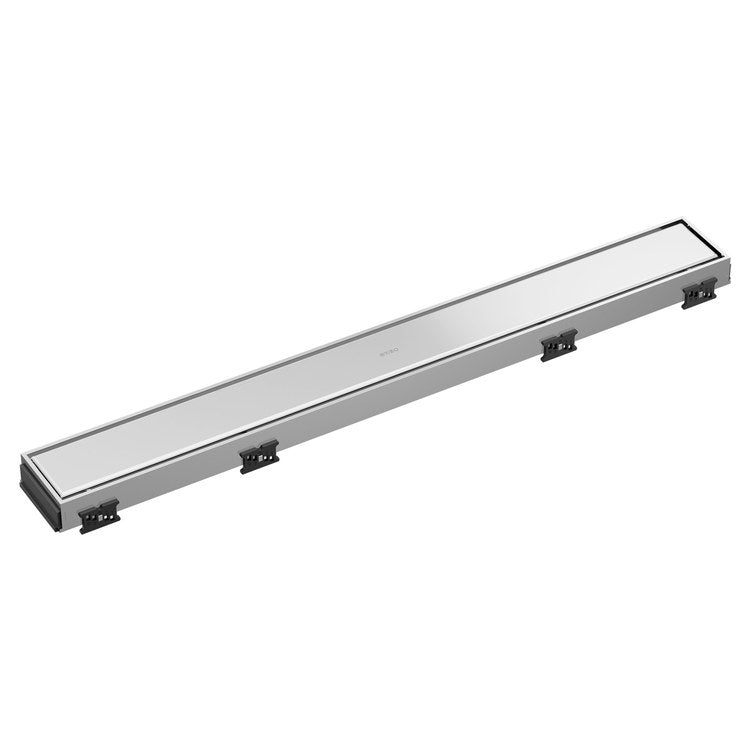 Linear Drain Reversible 24 Inch Polished Chrome Stainless Steel for Shower - Image 1