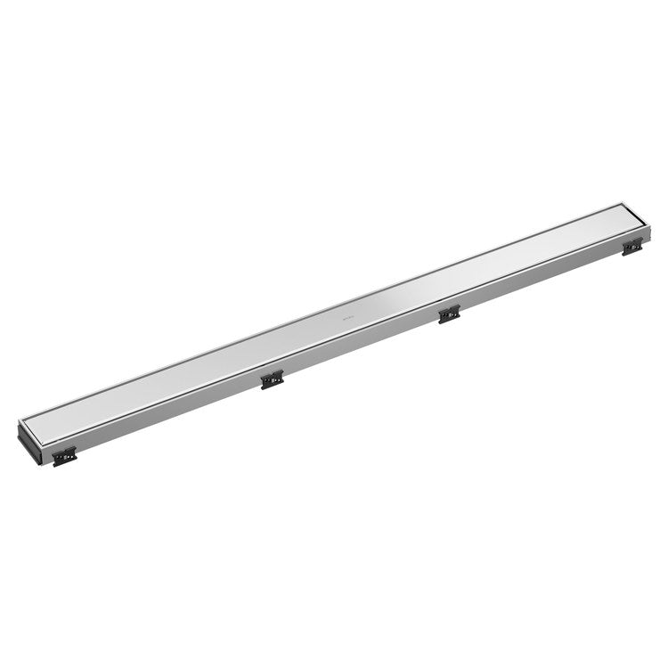 Linear Drain Reversible with Dual Grate Installation 36 Inch Polished Chrome Stainless Steel for Rough-In BR73360 - Image 1