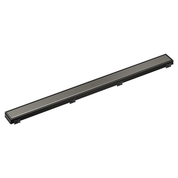 Linear Drain Reversible with Dual Grate Installation 36 Inch Brilliance Luxe Steel Stainless Steel for Rough-In BR73360 - Image 1