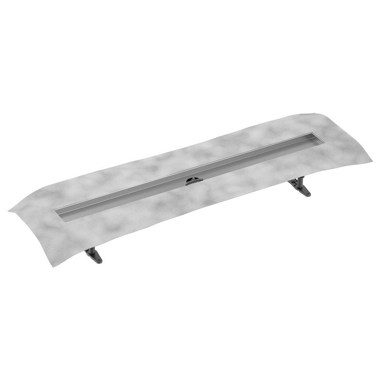 Linear Drain Shower Rough with Hair Catcher 36 Inch Stainless Steel for Concrete/Wooden/LEWIS Sheet Floor Substrates 41-3/8 Inch - Image 1