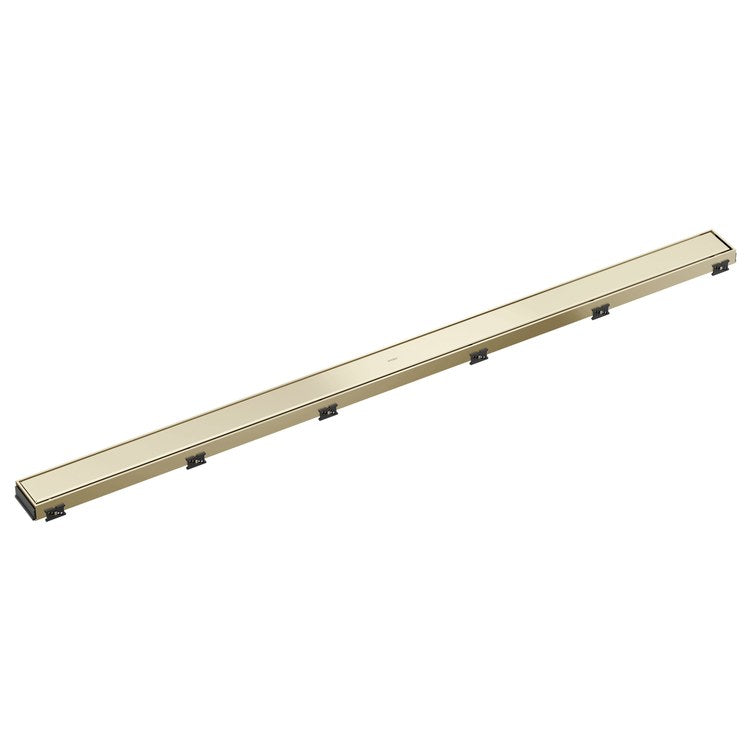Linear Drain Reversible with Dual Grate Installation 48 Inch Brilliance Polished Nickel Stainless Steel for Rough-In BR73480 - Image 1
