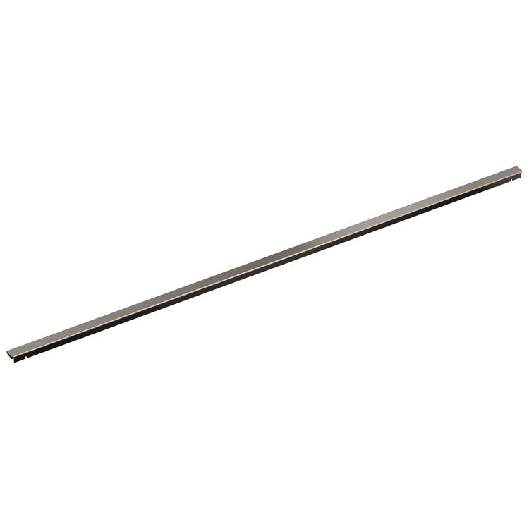 Wall Trim with Mounting Kit 48 Inch Brilliance Black Onyx for Reversible Linear Shower Drain - Image 1