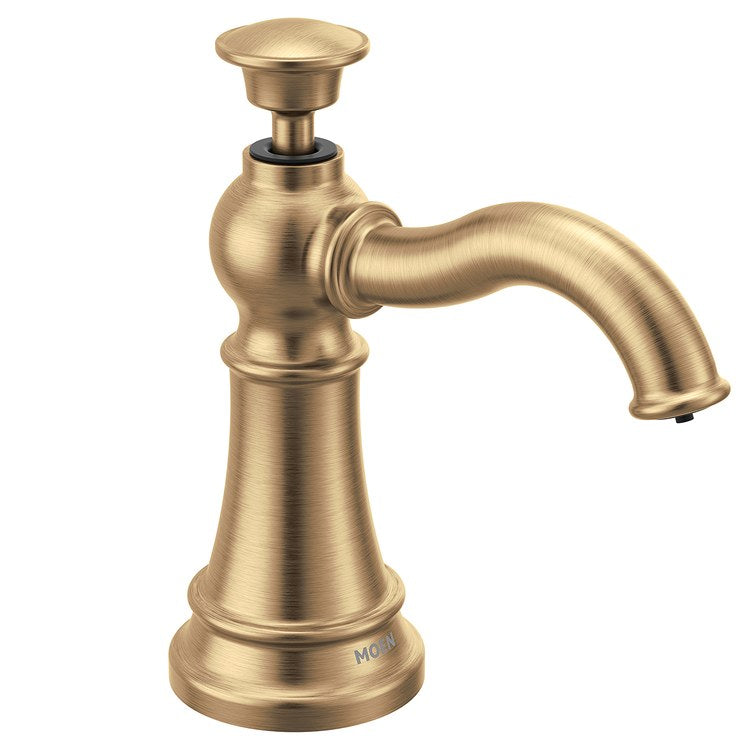 Soap Dispenser Premium Soap Dispenser Bronzed Gold Deck Mount Traditional 18 Ounce - Image 1