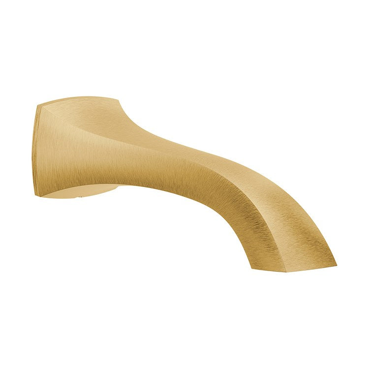 Tub Spout Voss Less Diverter Brushed Gold 10 Inch Metal 1/2 Inch - Image 1