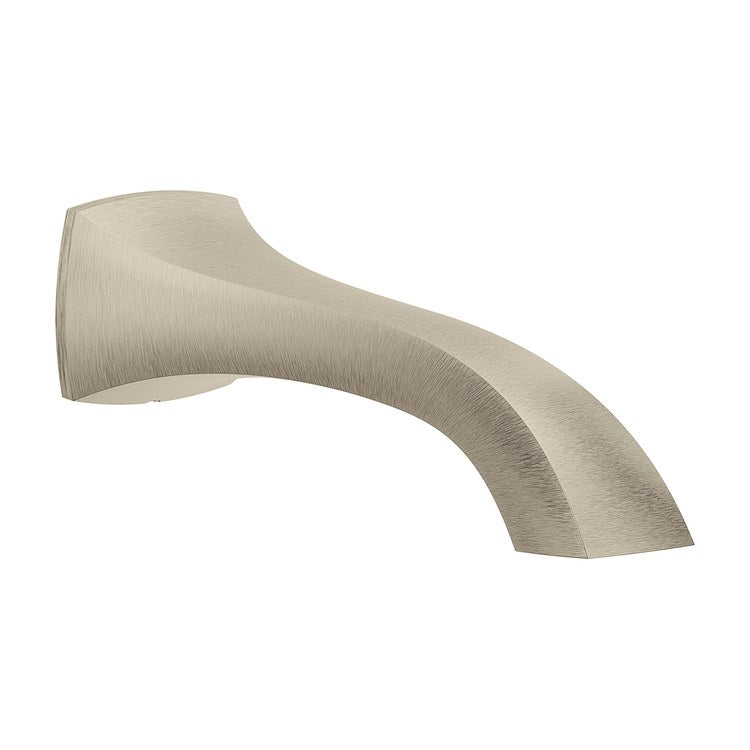 Tub Spout Voss Less Diverter Brushed Nickel 10 Inch Metal 1/2 Inch - Image 1