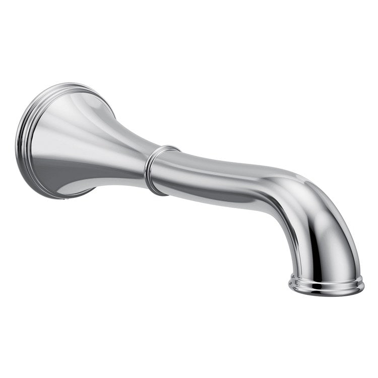 Tub Spout Belfield Less Diverter Chrome 10 Inch Metal 1/2 Inch - Image 1