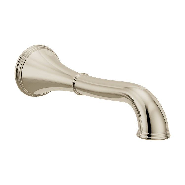 Tub Spout Belfield Less Diverter Polished Nickel 10 Inch Metal 1/2 Inch - Image 1