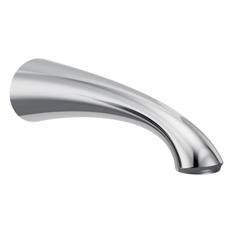 Tub Spout Glyde Less Diverter Brushed Nickel 10 Inch Metal 1/2 Inch - Image 1