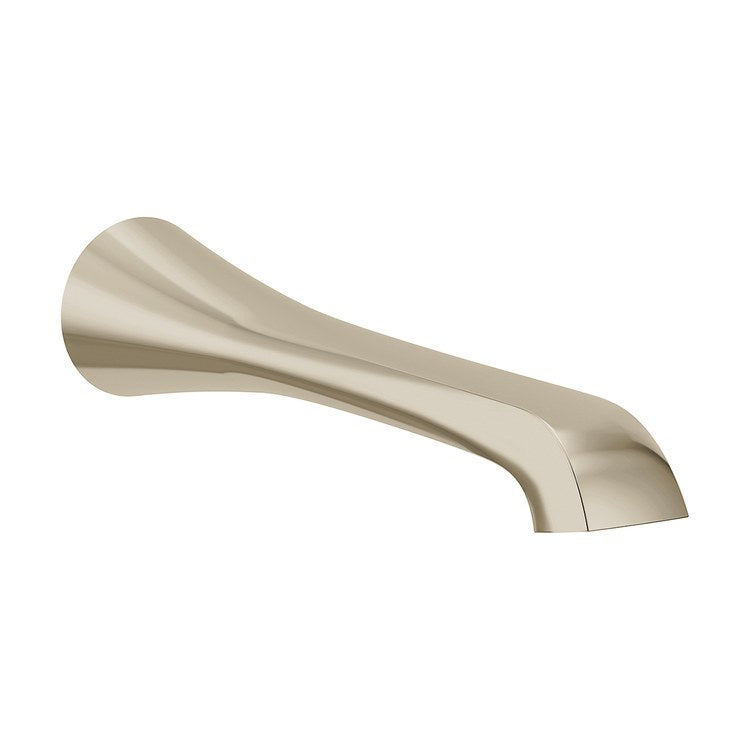 Tub Spout Flara Less Diverter Polished Nickel 10 Inch Metal 1/2 Inch - Image 1