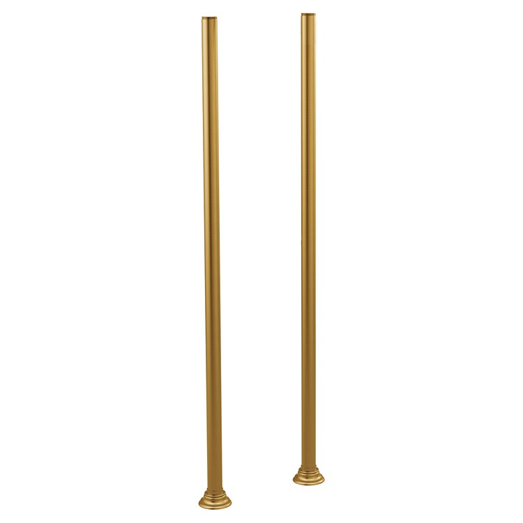 Tub Filler Union Weymouth Riser Legs Brushed Gold Floor Mount - Image 1