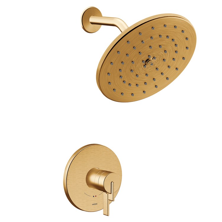 Shower Trim Cia M-Core 4-Series 2 Lever Brushed Gold WaterSense ADA 1.75 Gallons per Minute - Image 1